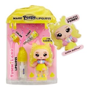 Yummiland x PEEPS Lip Gloss Doll Goldie Mallows NEW